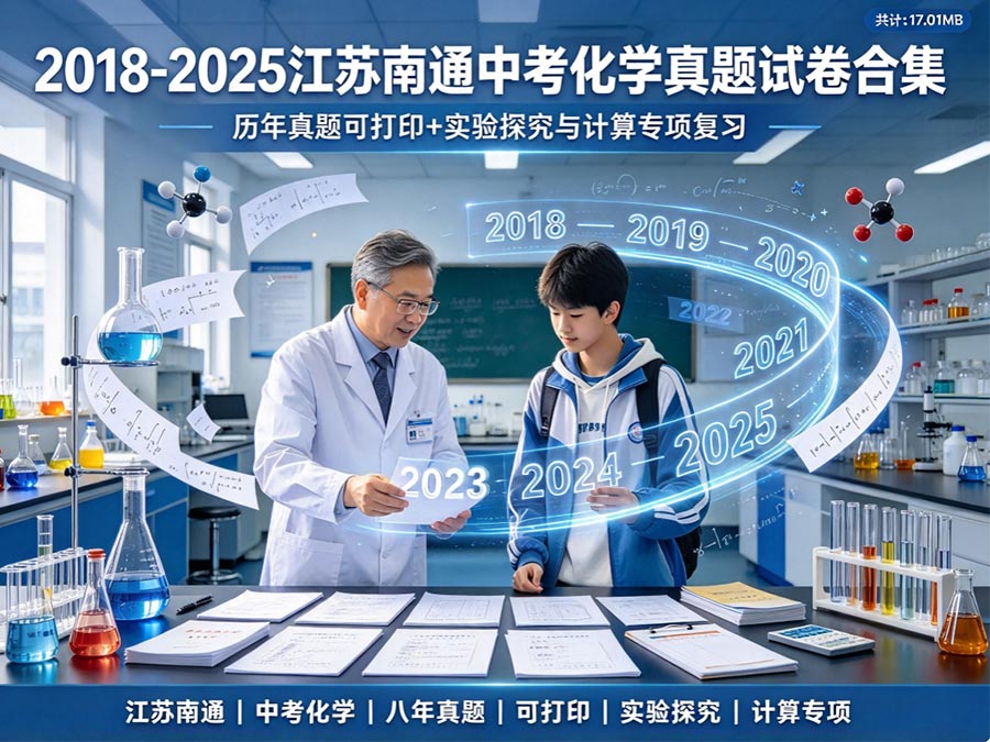 2018-2025江苏南通中考化学真题试卷合集：历年真题可打印+实验探究与计算专项复习（共计：17.01MB）